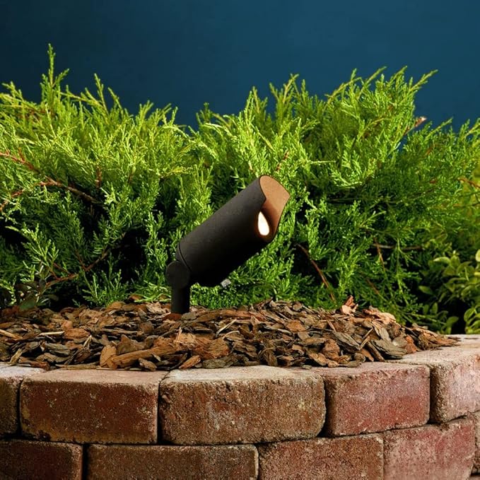 Kichler 15384BKT Accent 1-Light 12V, Textured Black