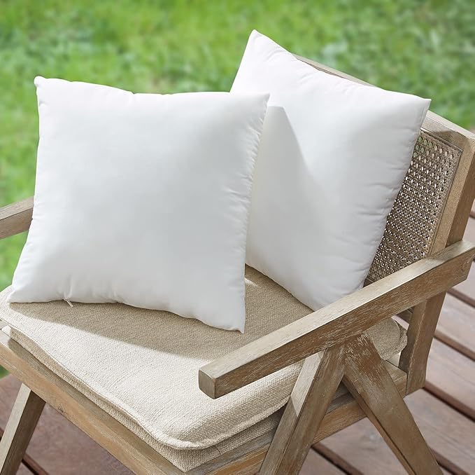 Codi Outdoor Lumbar Pillow Inserts 12x20 Set of 2, Water Resistant Throw Pillows Insert for Patio Furniture