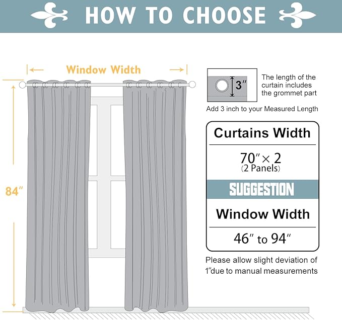 ChrisDowa Blackout Curtains 70 inches Wide for Bedroom - 2 Panels Set Extra Wide Grommet Thermal Insulated Room Darkening Curtains for Living Room (Pink, 70 x 84 Inch)