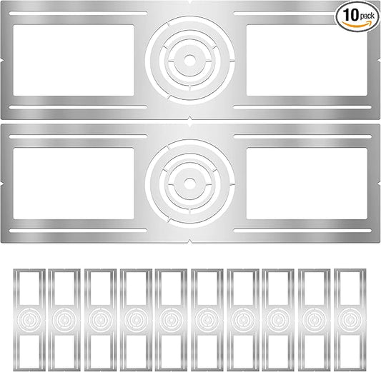 New Construction Mounting Plate, 3-4-6 Inch, LED Recessed Lighting Housing Kits for remodeling, Basement remodeling, Hanging Ceiling and LED Lighting, Shallow Recessed Lighting Housing Plate,10PC