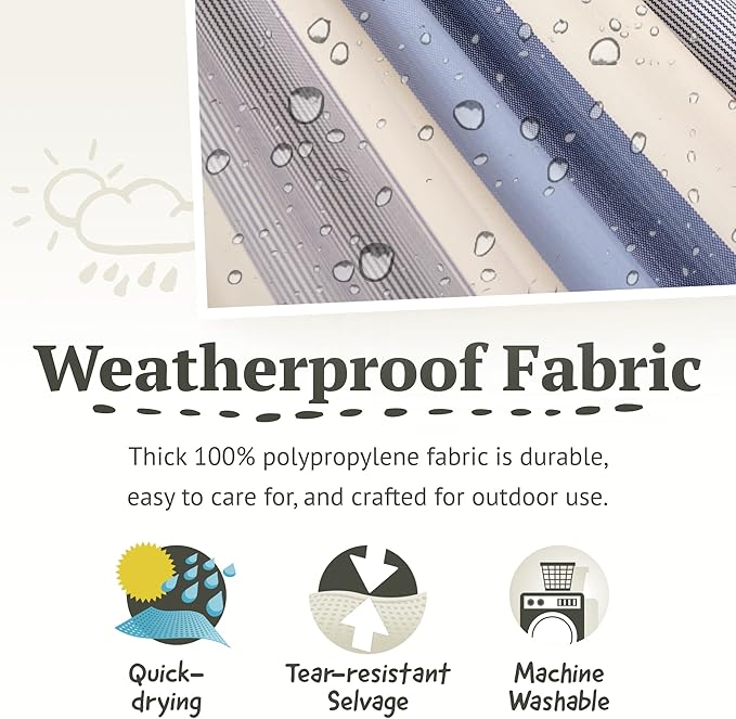 LA SIESTA® - Large Double Brisa Classic Hammock & Elipso Stand - Larch Wood Hammock Stand - Weather & Tear Resistant - Backyard Outdoor Hammock with Stand - 2-Person, Max 355 Lbs, Sea Salt