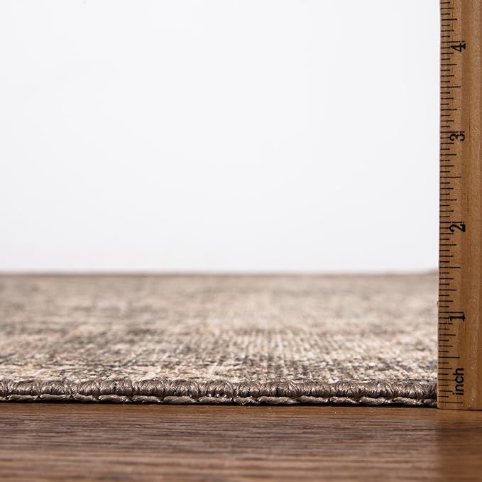 Keen Home Design 9x12 Rug - Machine Washable Area Rug with Non-Slip Backing, Ideal for Living Room, Dining Room, Bedroom - Vintage, Easy Clean, Durable, Low Pile Rug - (9' x 12')