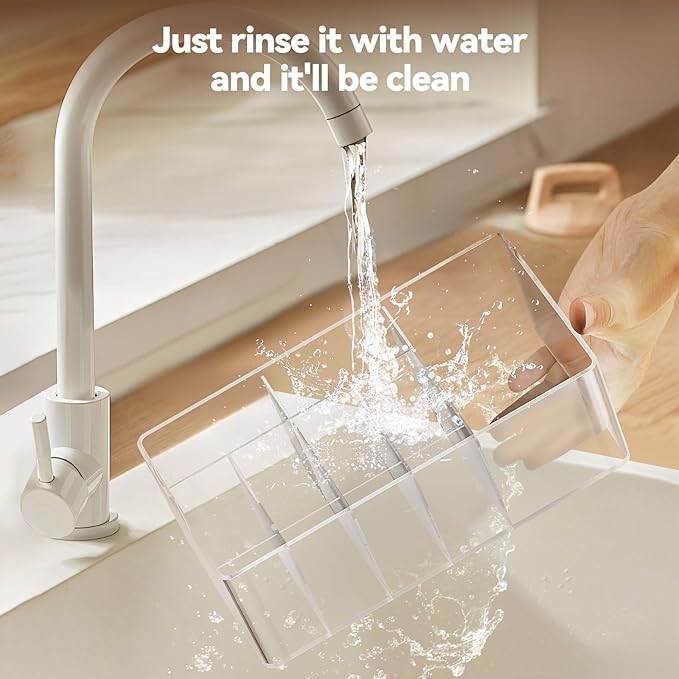 2 Pack Stackable Clear makeup organizer, Storage Drawers,Cosmetic Makeup Organizer, Acrylic Organizers,Bathroom Supplies,Ideal for Kitchen,Vanity,Cabinet,Undersink,Pantry CB01-T02（transparent）