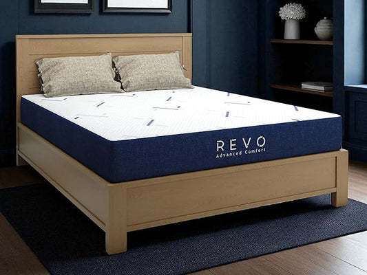 REVO SLEEP Gel Memory Foam Mattress, 8-Inch Full – Cooling Gel Foam Bed with Medium Support and Pressure Relief – Space-Saving Mattress for Guest or Teen Rooms