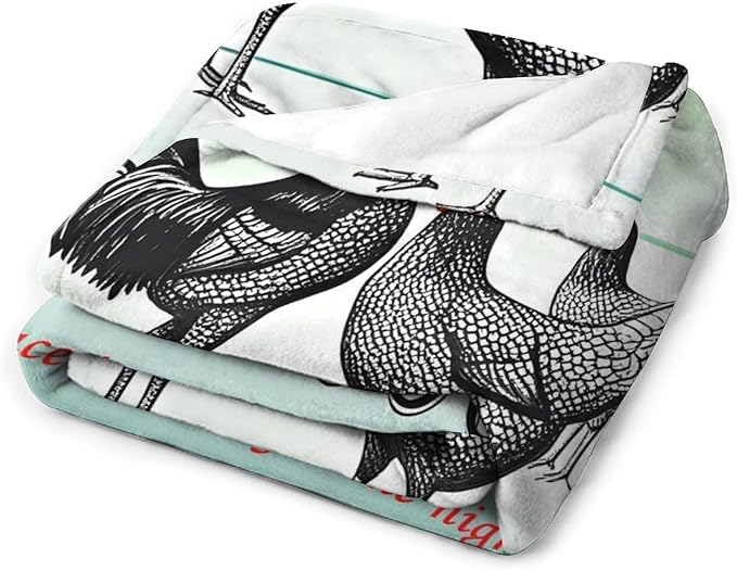 Welcome to Our Coop Chicken Funny Blanket Warm Soft Gifts for Family Friends Brother Sister 100x130cm(40x50in)