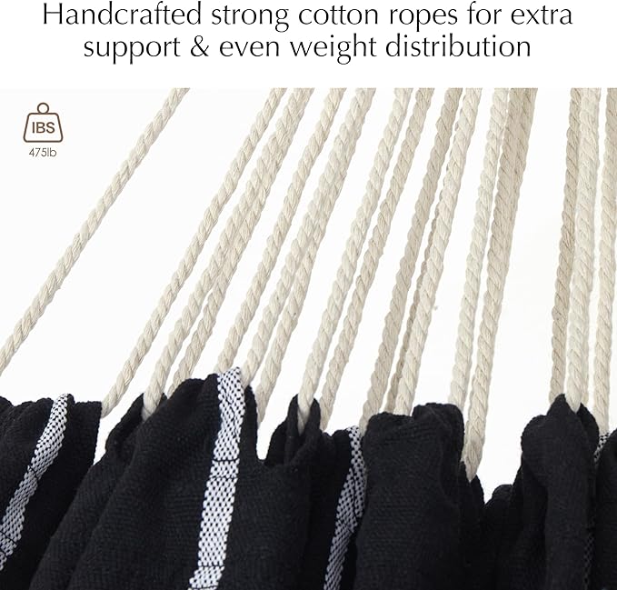 PNAEUT Double Hammocks for Outside, Replacement Outdoor Tree Hammock for Indoor Patio Porch Garden (Chasm, Medium)