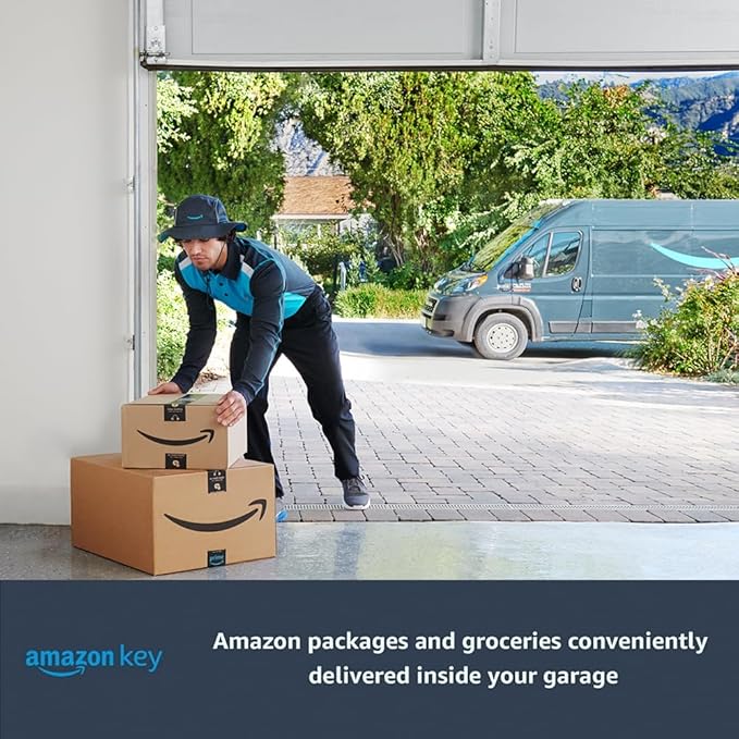 CHAMBERLAIN Smart Garage Control - Wireless Garage Hub and Sensor with Wifi & Bluetooth - Smartphone Controlled, myQ-G0401-ES, White