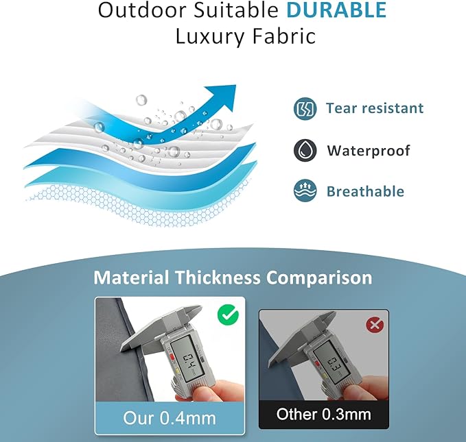 Self-Inflating SUV Air Mattress with Built in Electric Pump，car air Mattress for Trunk，Portable car Mattress for Travle and Camping (Light Gray)