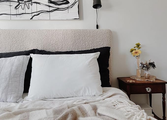 Spry Pure Hypoallergenic Bed Pillow Waterproof and Breathable - Standard Queen (Polyfill)