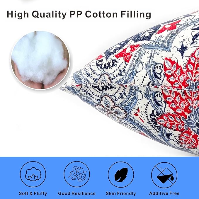 JMGBird Direct Outdoor Waterproof Pillows 18 * 18 Inch Throw Pillows for Patio Furniture