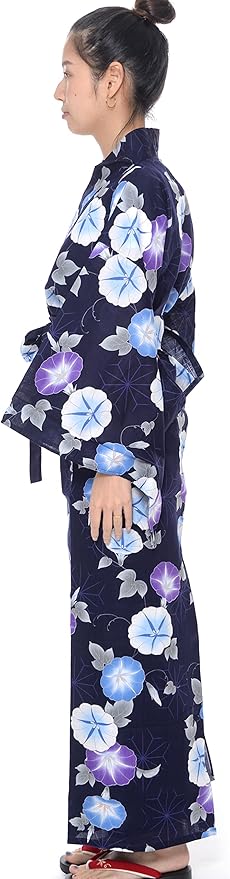 Kimura Jitsugyo Women's Kyoto Traditional Easy Wearing Kawaii Yukata Robe(Japanese Casual Kimono) Set 2