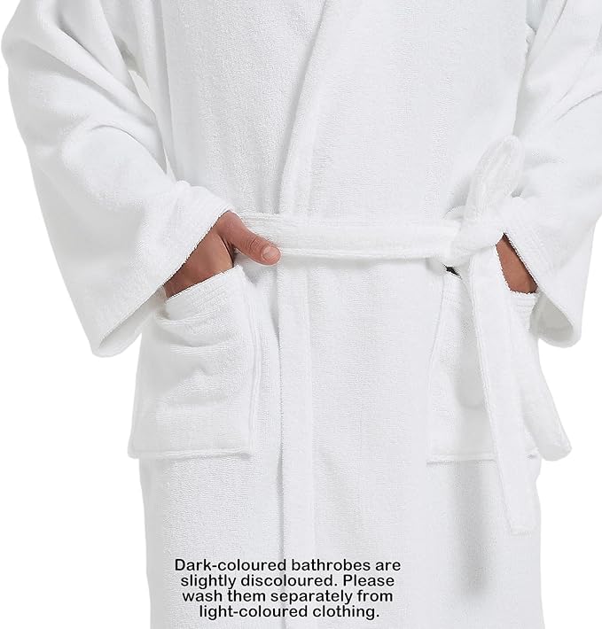Mens Robe with Hood-Classic Terry Cloth Bathrobe for Men,Soft Knee Length Bathrobes