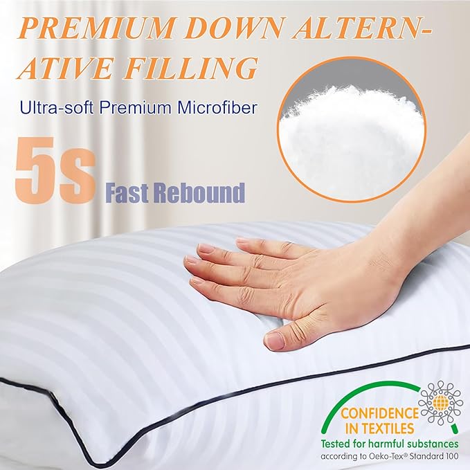 14x36 Pillows Insert Set of 1, Long Body Lumbar Decorative Throw Pillow Inserts 14x36 Inch for Bed Couch Bedroom Bench with Premium Original Down Alternative Filling,White