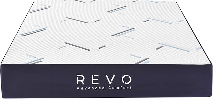 REVO Sleep Gel Memory Foam Mattress, 10-Inch Twin – Cooling Mattress with Pressure-Relieving Support and Contouring Comfort – Ideal for Kids, Guests & Small Spaces