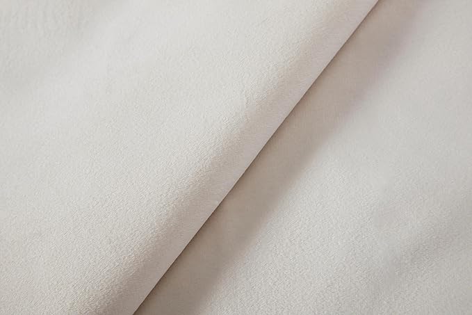 GDFStudio Tall Headboard Upholstered Bed,Queen Size Platform Bed Frame with Headboard Nailhead Trim Wingback,54" High No Box Spring Needed Easy Assembly Traditional Hand Buttoned Tufting Ivory Velvet