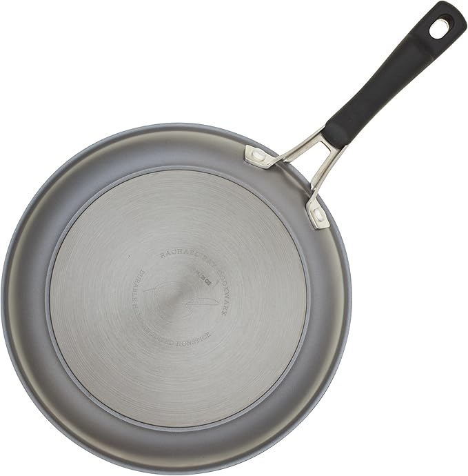 Rachael Ray Cook + Create Hard Anodized Nonstick Frying Pan/Skillet, 10 Inch - Black