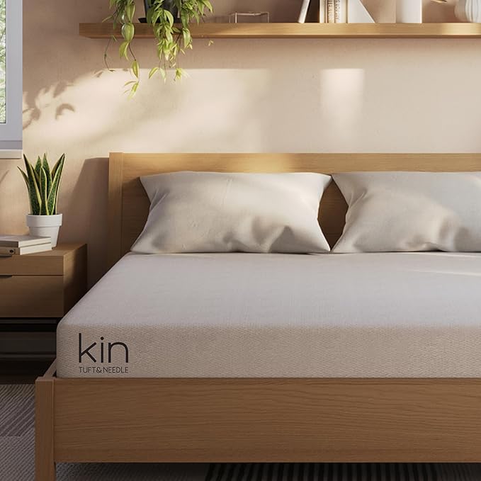 Kin By Tuft & Needle Firm 8" King Adaptive Foam Mattress in a Box, Cooling Pressure Relief, Balanced Support, 100 Night Trial, Fiberglass-Free, CertiPUR-US, 10-Year Limited Warranty