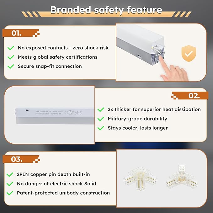 ALLYES Hexagon Garage LED Lights - Hexagonal LED Panel, 6500K,5940LM, Designed for Honeycomb Ceiling Lighting in workshops, basements, and Warehouses