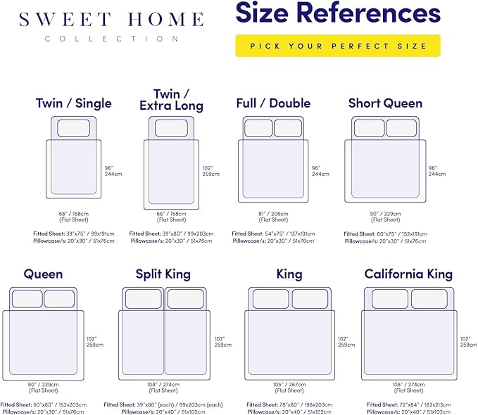 1500 Supreme Collection Twin XL Sheet Sets Lavender - 3 Piece Bed Sheets and Pillowcase Set for Twin XL Mattress - Extra Soft, Elastic Corner Straps, Deep Pocket Sheets, Twin XL Lavender