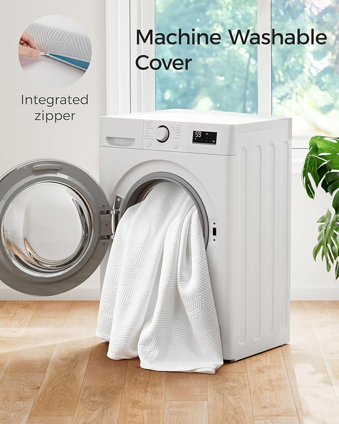 Dreamsmith 3 Inch Gel Memory Foam Mattress Topper Twin, Breathable Pressure Relief, High Density Pad, Washable Cover with Elastic Straps & Non-Slip Bottom, CertiPUR-US Certified, Cooling