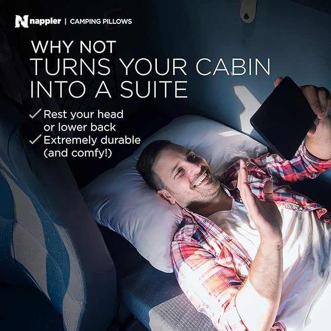 Small Shredded Memory Foam Pillow for Travel and Camping - Compressible Medium Firm Bed Pillow, Contoured Support, Breathable Cover, Machine Washable, Ideal Backpacking