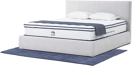 Plush Dream Queen Mattress 12 Inch Hybrid Pocketed Springs - Mattress in a Box with Memory Foam, Soft Plush Feel, Motion Isolation, Multi-Zone Spinal Support