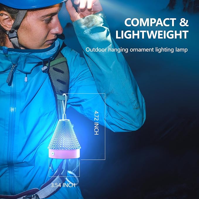 Rechargeable Desk lamp for Bedroom, Bedside lamp with White and Warm Yellow Light, Portable Night Light with Touch Control, Suitable for Bedroom, Camping