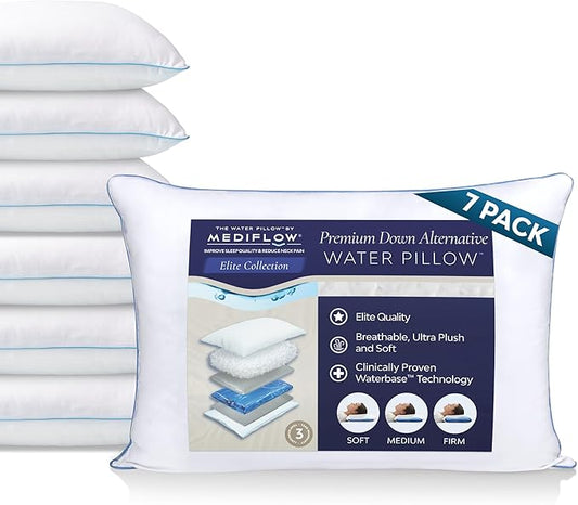 Elite Down Alt. Fiber Pillow - Bed Pillow (7 Pillows)