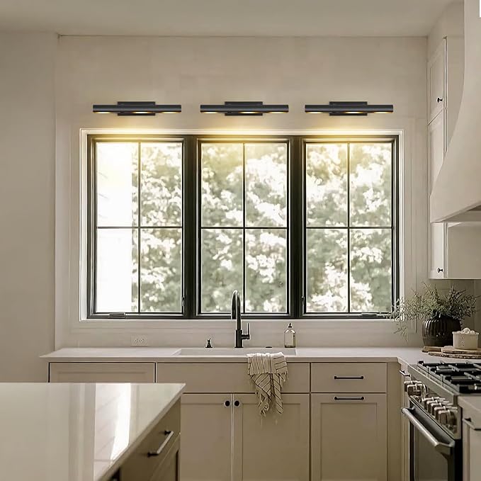 Black Picture Light, 18inch Hardwired Picture Lights, Rotatable Picture Lights for Wall, Wall Lights for Pictures, Linear Art Light for Wall Painting Display Artwork Portrait