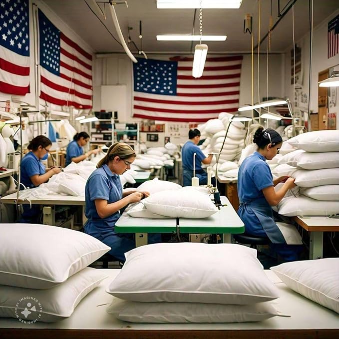 East Coast Bedding Balanced Dream 50/50 Goose Feather Down King Pillow 20x36 Inch Medium Support with 100% Cotton Shell – Single Pack