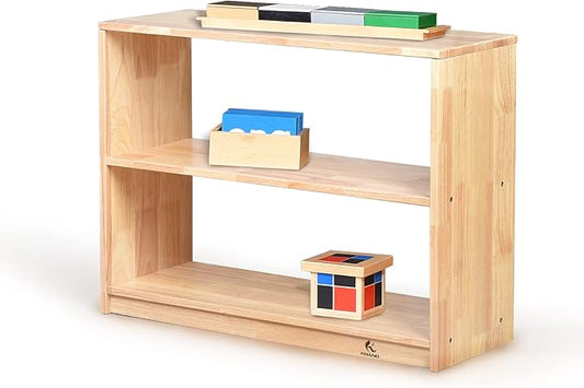 3 Shelf Horizontal Storage Bookcase Montessori Shelf-Toy,Books,Arts,Crafts&Supplies Organizer for Kids,Toddler Furniture Daycare,Preschool,Nursery(3-Tier Cabinet)