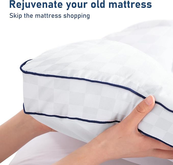 Twin XL Mattress Topper Extra Thick Pillowtop Cooling Plush Mattress Pad Cover Protector with 8-21 Inch Deep Pocket 3D Snow Down Alternative Fill White