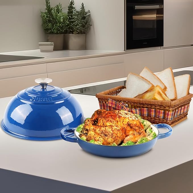 ﻿CUKOR 7QT Dutch Oven Pot With Lid, Enameled Cast Iron Dutch Oven For Bread Baking, Non-Stick Bread Pot for Oven/Stovetop (Roast, Braising, Stewing, Soups)