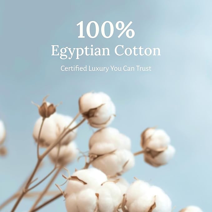 California Design Den Certified Luxury 100% Egyptian Cotton Sheets Set - Sateen Queen Sheets Set with Deep Pockets, Soft and Durable Luxury Bedding - Blue Hydrangea