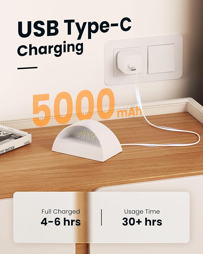 Brightown Battery Powered Wall Sconces Set of Two, Rechargeable Magnetic Wall Sconce with Remote Control, 3 Colors Wireless Up and Down Wall Mount Light for Hallway Bedroom Bedside Living Room(White)