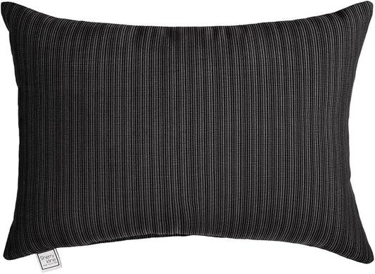 Sherry Kline Island Breeze Indoor/Outdoor Boudoir Filled Pillow, 13"x 18", Black 2 Count