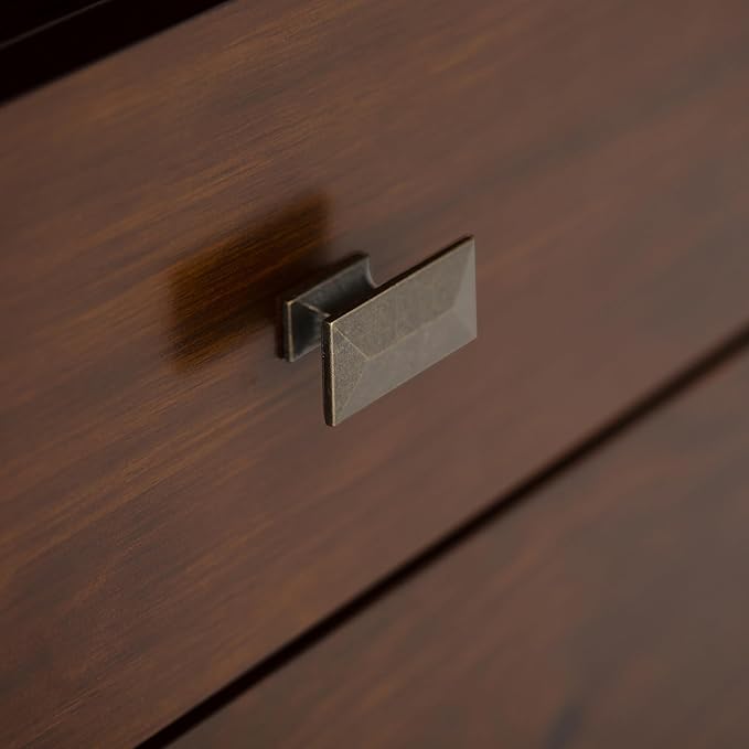 SIMPLIHOME Artisan SOLID WOOD 53 inch Wide Transitional TV Media Stand in Russet Brown For TVs up to 60 inches for the Living Room and Entertainment Center