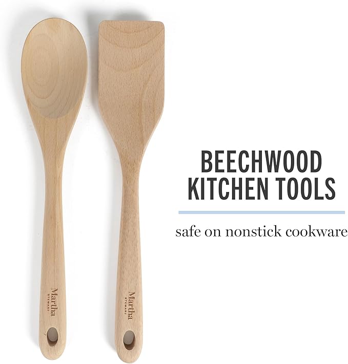 Martha Stewart Emmeline Premium Nonstick PFA Free Ceramic Interior 12 Piece Heavy Gauge Enamel Aluminum Pots and Pans Cookware Set - Teal