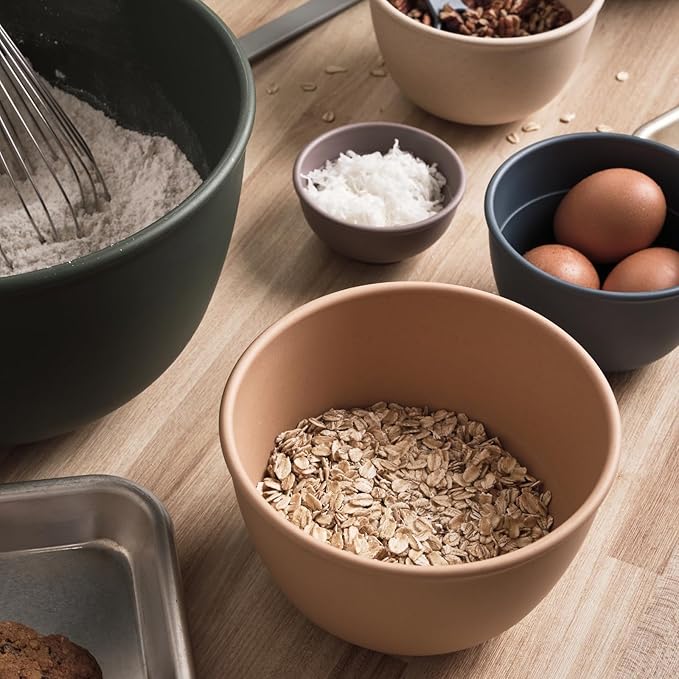 Bamboozle Astrik Baking Bundle | 5 Piece Mixing Bowl Set | Measuring Cups and Spoons | Cooking and Meal Prep | Dishwasher Safe | Microwave Safe | Alpine Forest