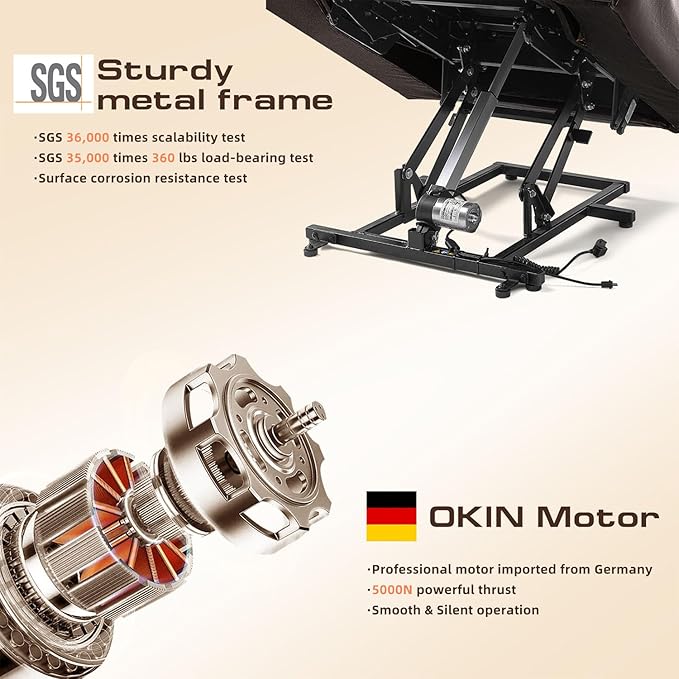 Small Power Lift Chairs Recliners for Petite Elderly, 3 Position Lift Recliner Chair for Small Space, Heating and Massage, USB-A USB-C, Cup Holder, Side Pocket Dark Brown