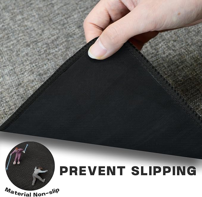 Yancorp Ultra Thin Bath Mat & Rug 32"x 47", Rubber Backed Non-Slip Bathroom Mats, Quick Dry Shower Rugs Under Door, Super Absorbent Floor Mats for Bathroom Sink & Shower Brown