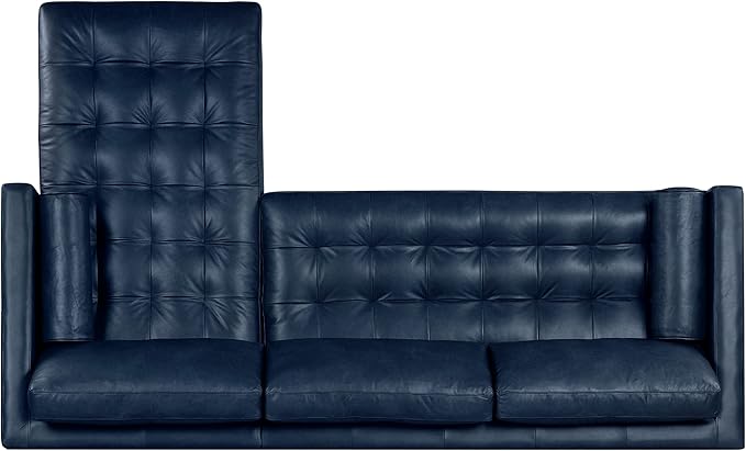 POLY & BARK Napa Furniture, Right Facing Sectional Sofa, Midnight Blue
