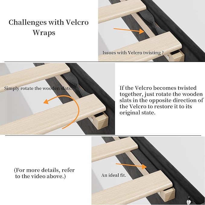 King Bed Frame with Headboard, Vertical Channel Tufted Heavy Duty King Size Bed Frame, No Box Spring Needed, Easy Assembly, Platform Bed Frame with Headboard, Black