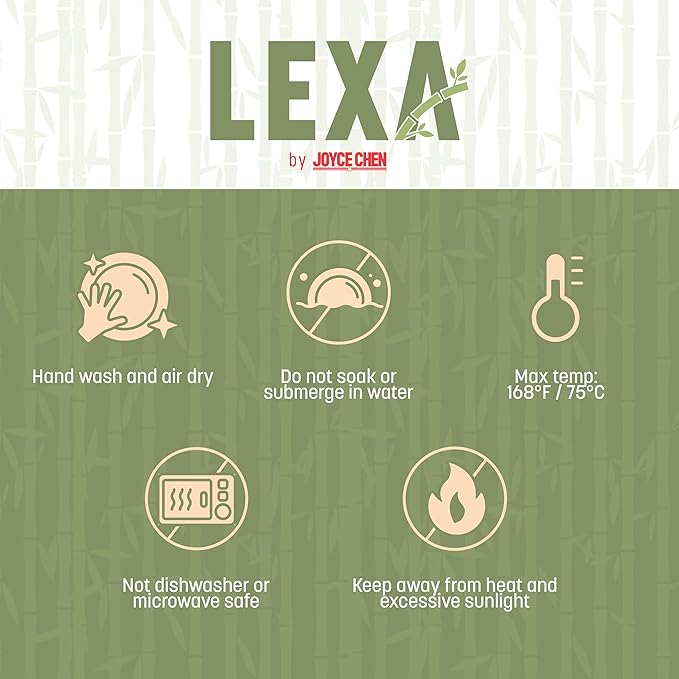 LEXA 12" Handmade White Bamboo Wooden Fruit Bowl for Kitchen Counter - 130 oz Lightweight Large Bamboo Wood Salad Bowl