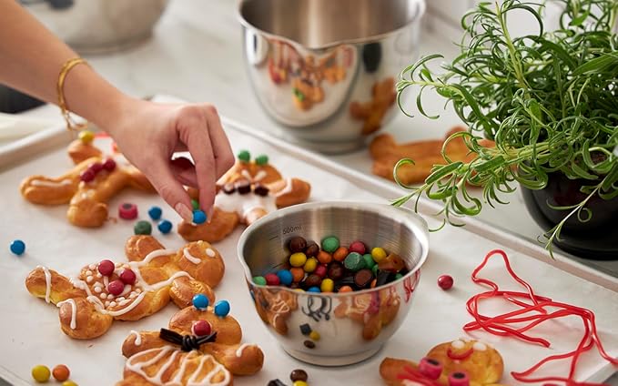 Precision Craft Mixing Bowl Set 3 Liter Elevate Your Culinary Experience Stylish Nesting Bowls for Effortless Cooking and Baking