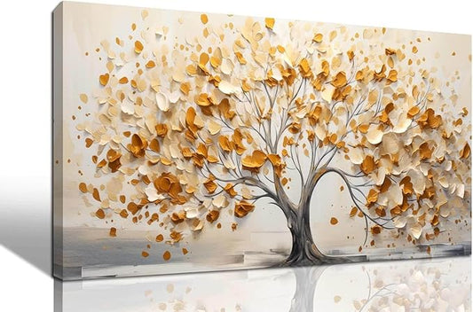 Rxrpexjke Tree of Life Pictures for Living Room Canvas Wall Art Large Artwork Canvas Wall Decor Ready to Hang Artwork Print with Frame Modern Wall Art Decorative Painting Size 20x40