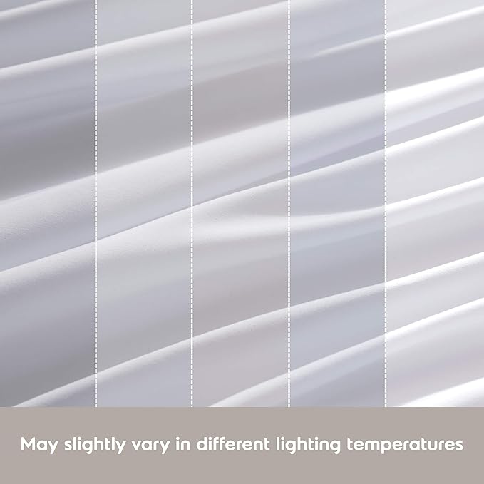 Nestl Split King Sheet Set - 1800 Ultra-Soft Microfiber Bed Sheets - Double Brushed - Deep Pockets - Easy Fit - 5 Piece Set - Bed Sheets & Pillowcases (Split King Size, White)