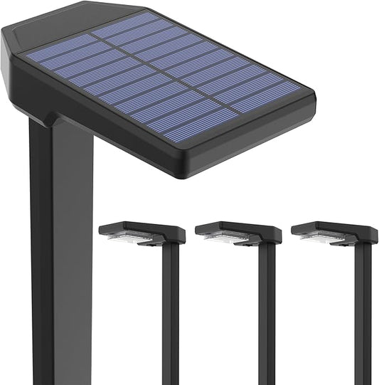 Solar Pathway Lights Outdoor, Smart Color Changing with 9-in-1 (Warm White/Cool White/RGBCW) Modes,Bright Landscape Lighting Waterproof for Walkway,Garden,Driveway,Yard,Patio(4pack)