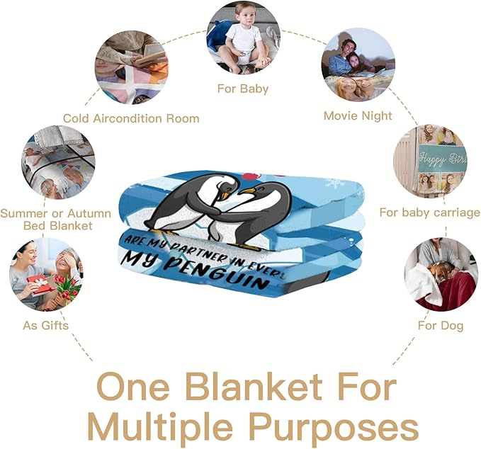 Anniversary Birthday Gift for Boyfriend-Super Soft Cozy Throw Blanket for Couch and Bed-Best Engagement Wedding Gift for Him Gifts 40×50 inches