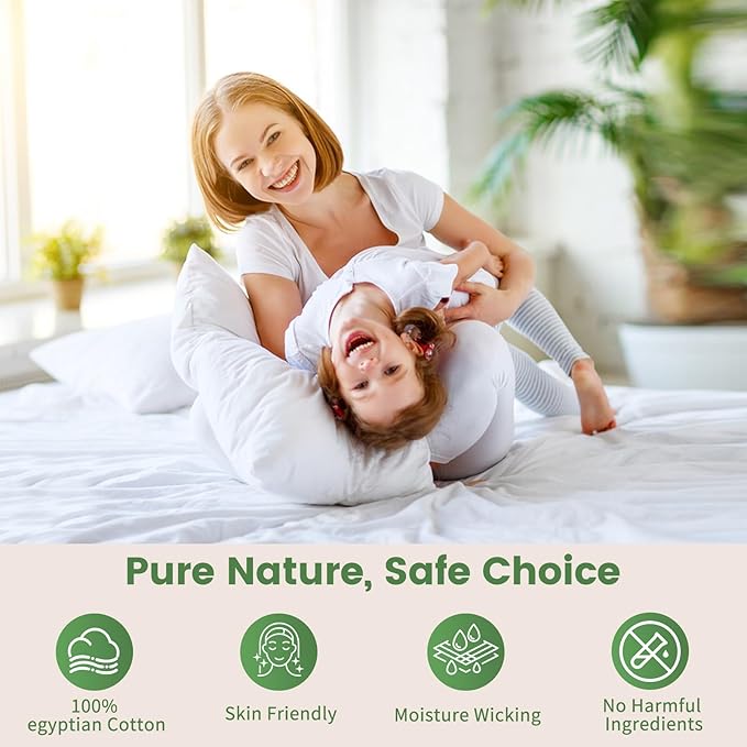 Bedlifes 1000 Thread Count 100% Egyptian Cotton King Size Sheets Set - Sateen Soft Silky Breathable Luxury Cooling 4 Pieces (Forest Green)